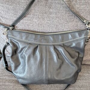 Coach Black Leather Shoulder Bag